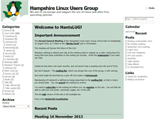 Tablet Screenshot of hants.lug.org.uk